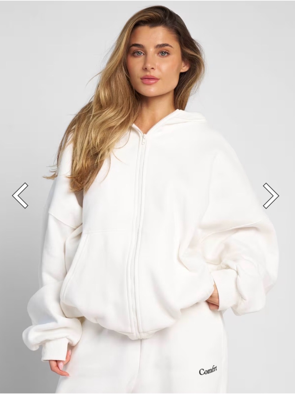 Cloud Zip Hoodie in Cloud